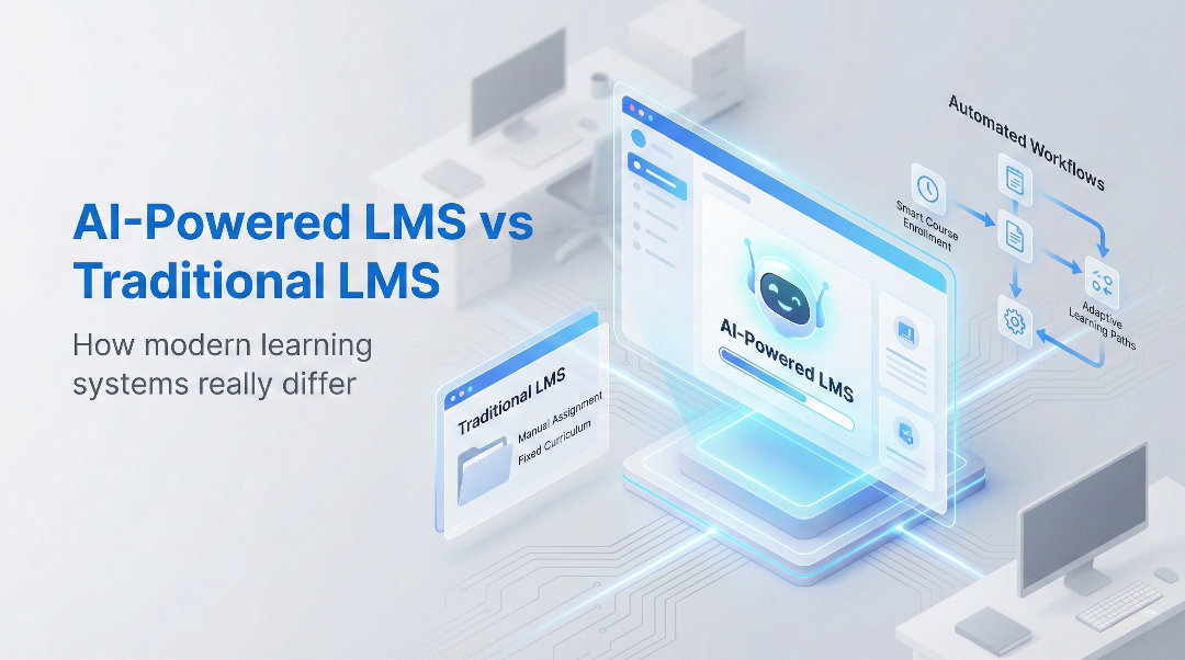 What Makes an AI-Powered LMS Different From Traditional LMS Platforms