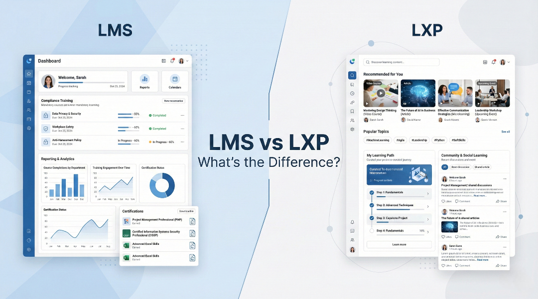 LMS vs LXP: What’s the Difference and Which One Do You Need in 2026?