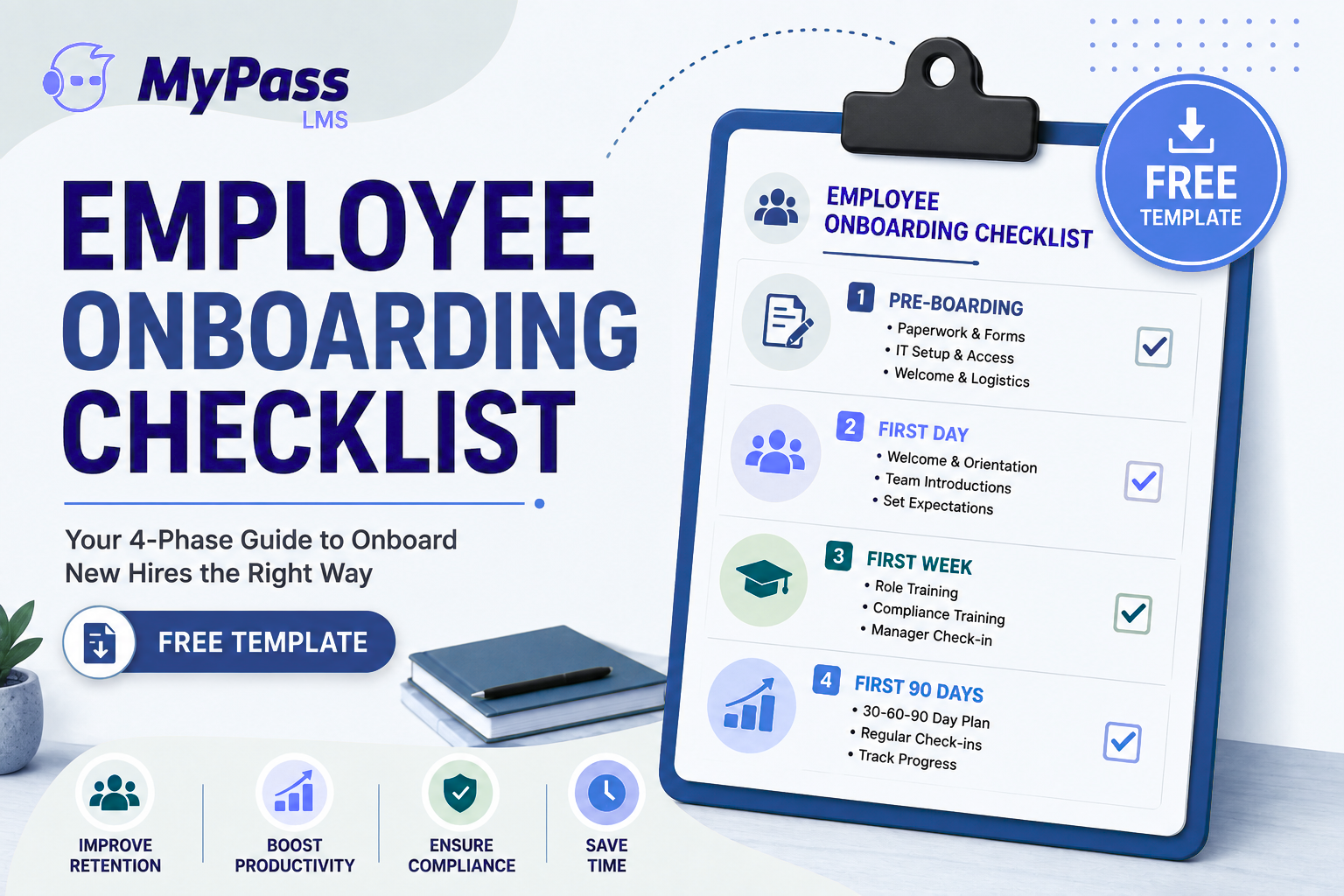 Employee Onboarding Checklist (Free Template)