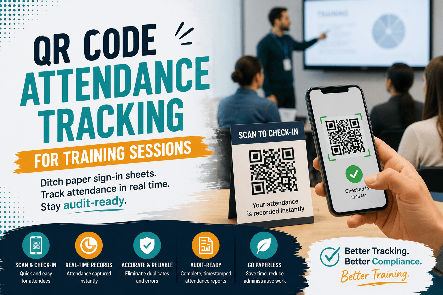 QR Code Attendance Tracking for Training Sessions