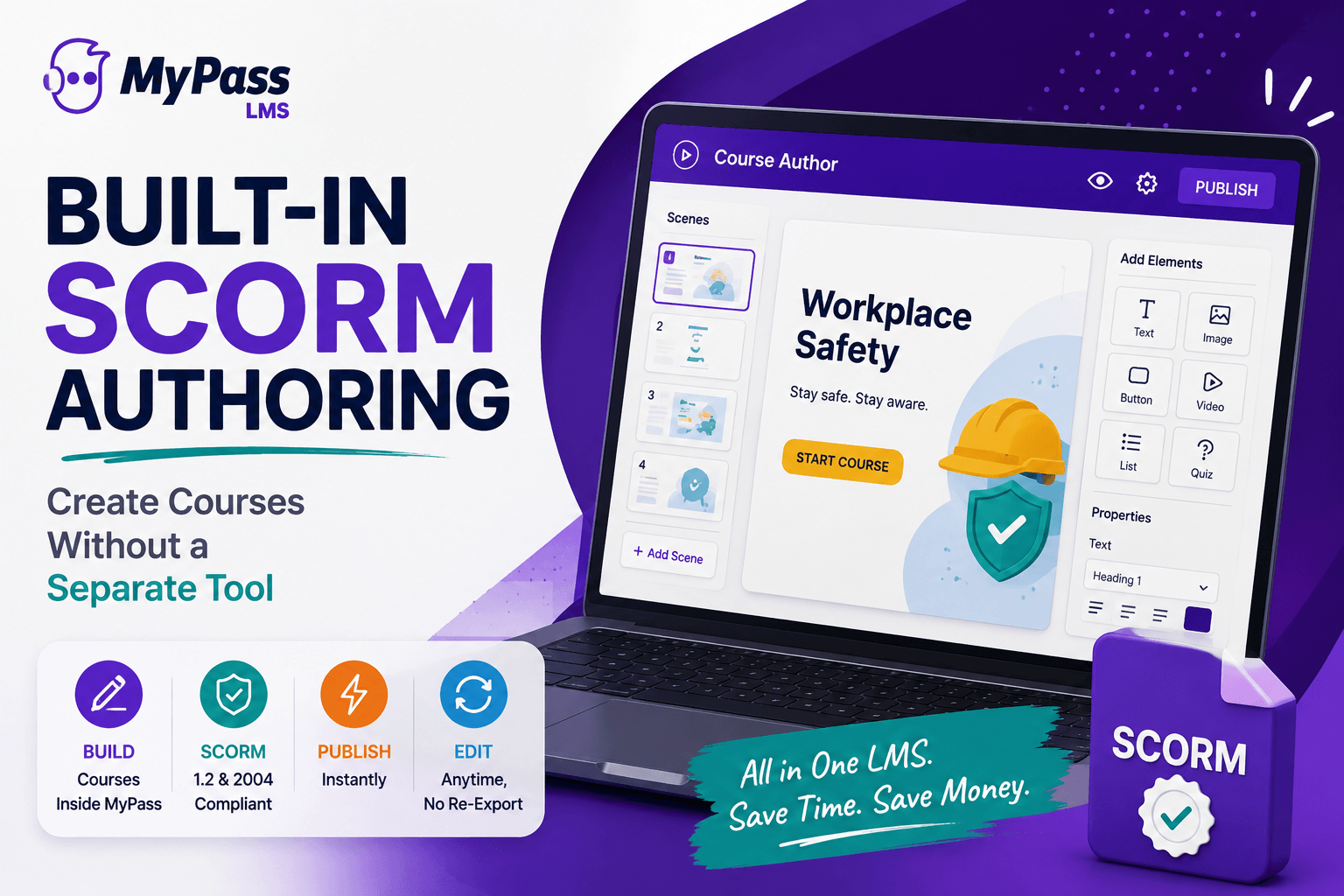 Built-In SCORM Authoring: Create Courses Without a Separate Tool